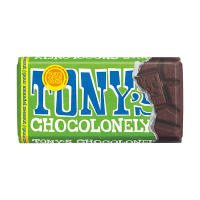 Tony's Chocolonely Puur Amandel Zeezout chocoladereep 90 gram 137236