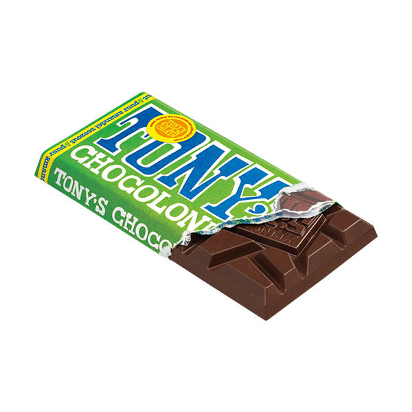 Tony's Chocolonely Puur Amandel Zeezout chocoladereep 90 gram 137236 - 2