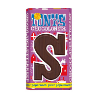 Tony's Chocolonely Puur Pepernoot S chocoladeletter 180 gram 200281