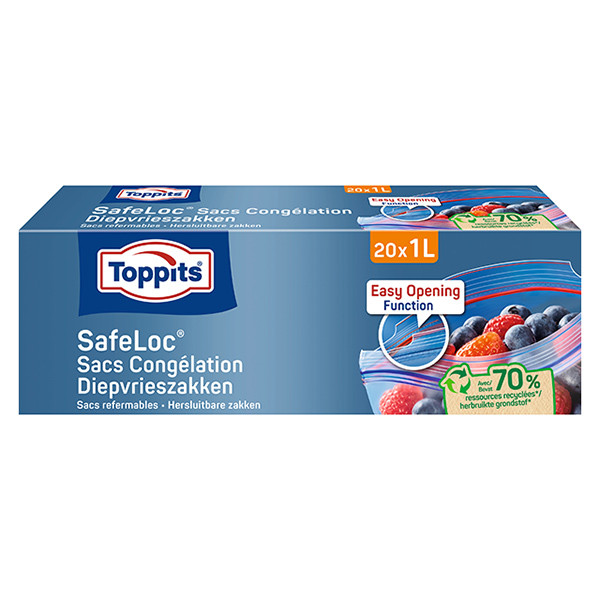 Toppits diepvrieszakjes met zip-sluiting 1 liter (20 stuks) 6776113 STO05022 - 1