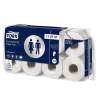 Tork 110767 toiletpapier traditioneel 2-laags 8 rollen geschikt voor Tork T4 dispenser