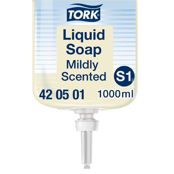 Tork 420501 vloeibare zeep geparfumeerd geschikt voor Tork S1 dispenser (1 liter) 420501 STO00032 - 1