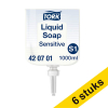 Aanbieding: 6x Tork 420701 vloeibare zeep voor gevoelige huid geschikt voor Tork S1 dispenser (1 liter) STO05197 - 1