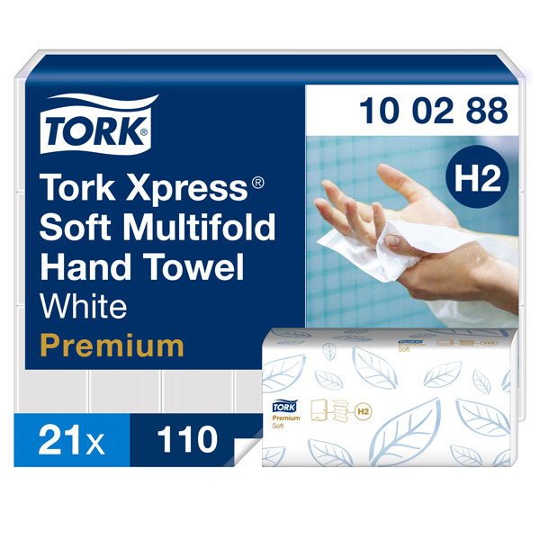 tkum Tork Xpress® 100288 handdoeken 2-laags 21 pakken geschikt voor