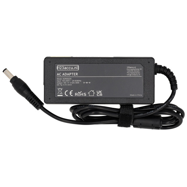 Toshiba Dynabook adapter (19 V, 3.42 A, 65 W, 123accu huismerk)  ADR00220 - 2