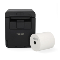 Toshiba HSP-100 bonprinter met USB bundel met 5x kassarol 80x80x12 thermo wit 832340