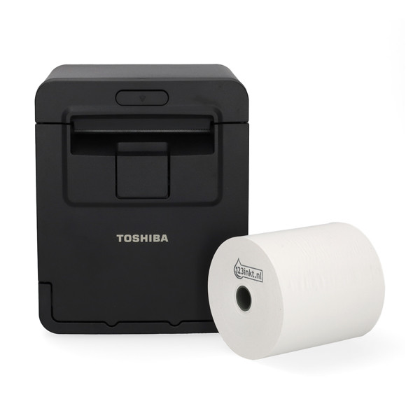 Toshiba HSP-100 bonprinter met USB bundel met 5x kassarol 80x80x12 thermo wit 832340 - 1