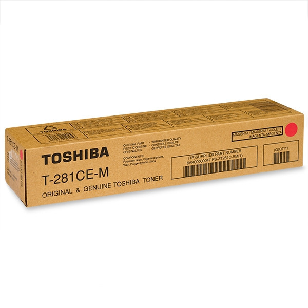 Toshiba T-281C-EM toner magenta (origineel) 6AK00000047 078600 - 1