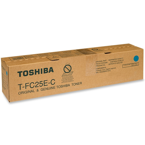 Toshiba T-FC25E-C toner cyaan (origineel) 6AJ00000072 078696 - 1