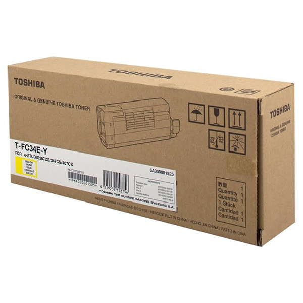 Toshiba T-FC34E-Y toner geel (origineel) 6A000001525 078912 - 1