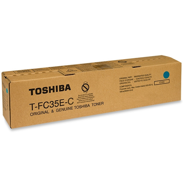 Toshiba T-FC35-C toner cyaan (origineel) 6AJ00000050 T-FC35-C 078554 - 1
