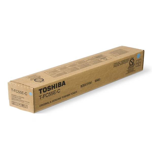 Toshiba T-FC55E-C toner cyaan (origineel) 6AG00002318 6AK00000114 078680 - 1