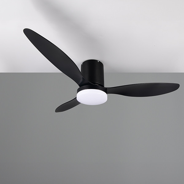 Plafondventilator met LED lamp | Göteborg | Ø 132 cm | 2700-6000K | Zwart | 20W | Trio Lighting LTR00721 - 1