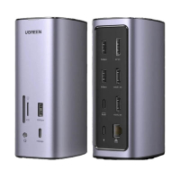 Ugreen USB-C docking station CM555 Thunderbolt (12 in 1) 828637