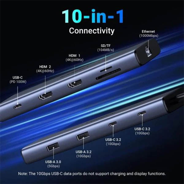 Ugreen USB-C docking station CM639 HDMI (8 in 1) 828634 - 2