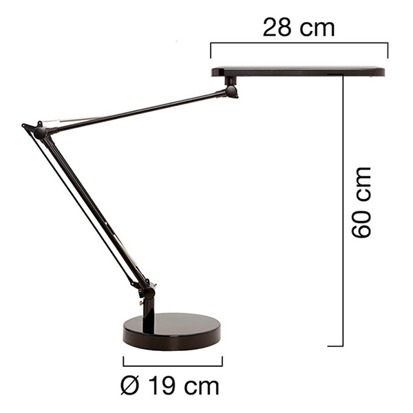 Unilux Mamboled led-bureaulamp zwart 400033683 237820 - 2