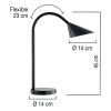 Unilux Sol led-bureaulamp zwart 400077402 237821 - 2