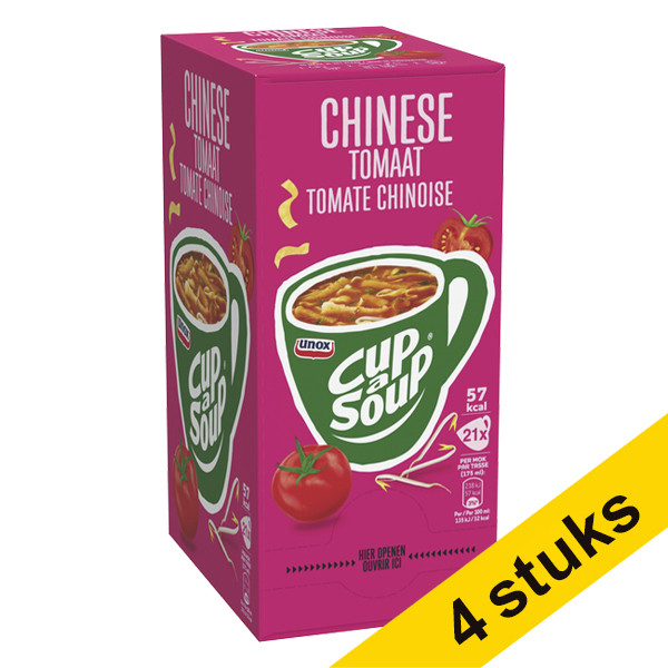 Unox Aanbieding: 4x Cup-a-Soup Chinese Tomaat 175 ml (21 stuks)  423046 - 1