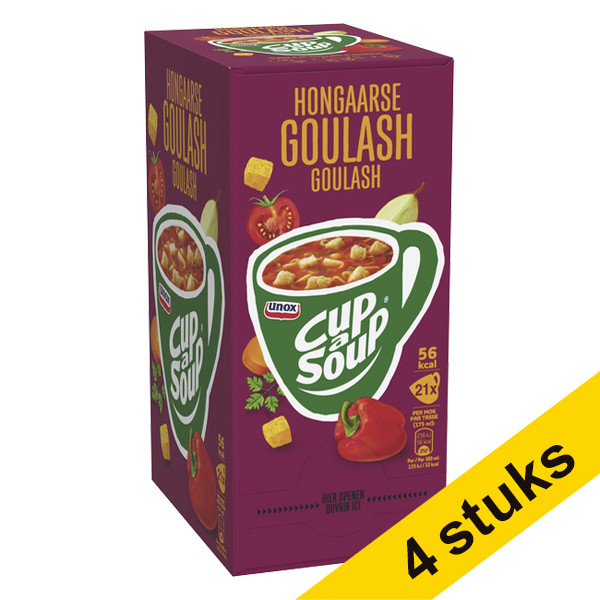 Unox Aanbieding: 4x Cup-a-Soup Hongaarse Goulash 175 ml (21 stuks)  423053 - 1