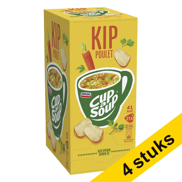 Unox Aanbieding: 4x Cup-a-Soup Kip 175 ml (21 stuks)  423045 - 1