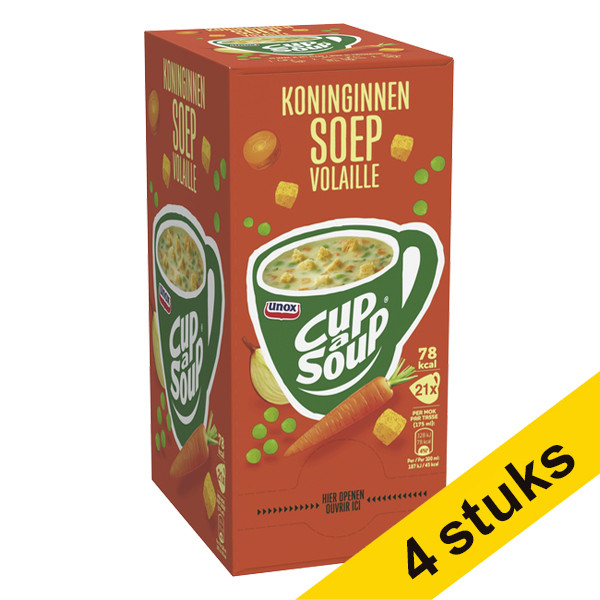 Unox Aanbieding: 4x Cup-a-Soup Koninginnensoep 175 ml (21 stuks)  423062 - 1