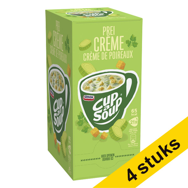 Unox Aanbieding: 4x Cup-a-Soup Prei Crème 175 ml (21 stuks)  423058 - 1