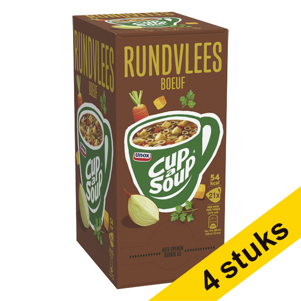 Unox Aanbieding: 4x Cup-a-Soup Rundvlees 175 ml (21 stuks)  423056 - 1
