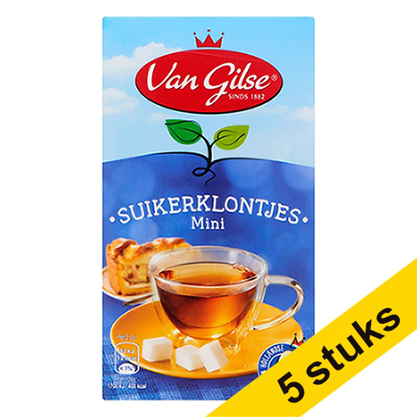 Aanbieding: 5x Van Gilse mini suikerklontjes 500 g 404286 - 1