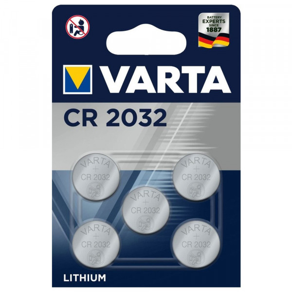 Varta CR2032 / DL2032 / 2032 Lithium knoopcel batterij 5 stuks 5004LC BR2032 CD2032 CR2032 CR2032H AVA00261 - 1