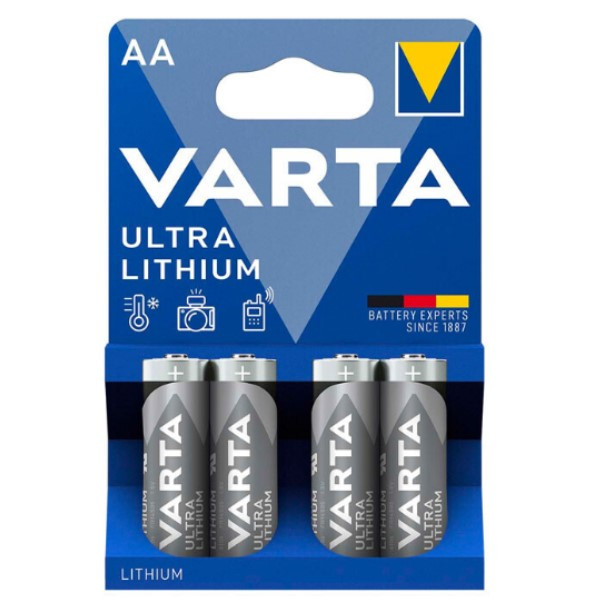 Varta Lithium Ultra FR6 AA batterij 4 stuks 15A 15AC 7524 815 AL-AA AVA00143 - 1
