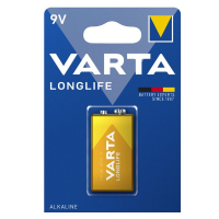 Varta Longlife 9V / 6LR61 / E-Block Alkaline Batterij 1 stuk AVA00136