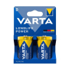 Varta Longlife Power LR20 / D Alkaline Batterij (2 stuks, 16500 mAh) AVA00169 - 1