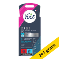 Aanbieding: 3x Veet Expert cold wax strips gezicht gevoelige huid (20 stuks) SVE01052