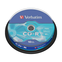 Verbatim CD-R 80 min. 10 stuks op spindel 500177
