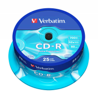 Verbatim CD-R 80 min. 25 stuks op spindel 833192