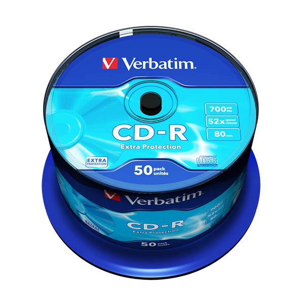 Verbatim CD-R 80 min. 50 stuks op spindel 833193 - 1
