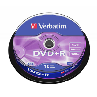 Verbatim DVD+R 10 stuks op spindel 833197