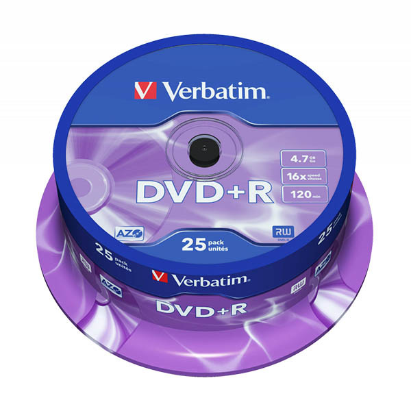Verbatim DVD+R 25 stuks op spindel 833198 - 1