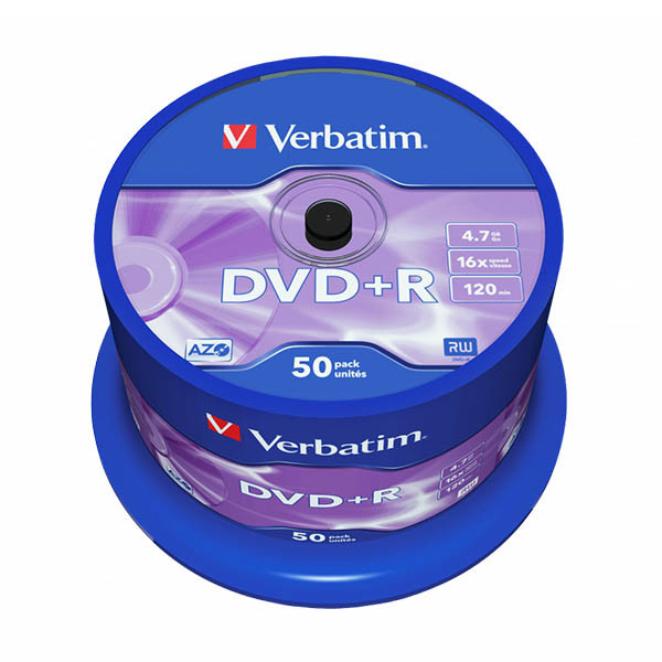 Verbatim DVD+R 50 stuks op spindel 833199 - 1