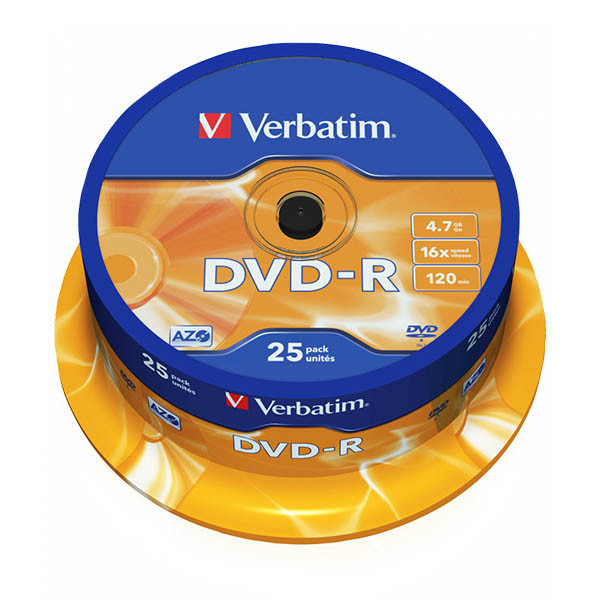 Verbatim DVD-R 25 stuks op spindel 833211 - 1