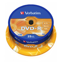 Verbatim DVD-R 25 stuks op spindel 833211