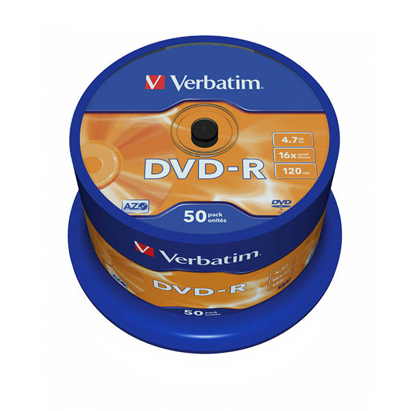Verbatim DVD-R 50 stuks op spindel 833212 - 1