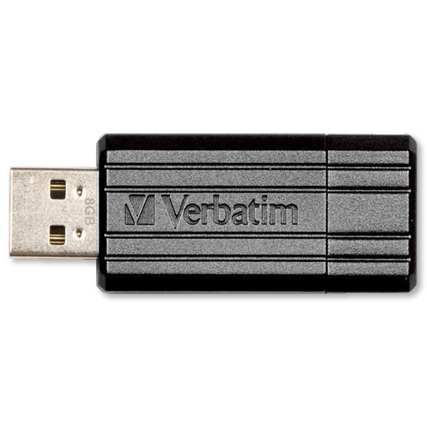 Verbatim USB 2.0-stick pinstripe 8GB zwart 49062 500262 - 1