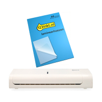 Voordeelbundel: 123inkt A4 lamineerapparaat wit + 123inkt document lamineerhoes A4 glanzend 2x80 micron (100 stuks) 303188