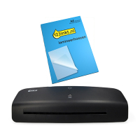 Voordeelbundel: 123inkt A4 lamineerapparaat zwart + 123inkt document lamineerhoes A4 glanzend 2x80 micron (100 stuks) 303187