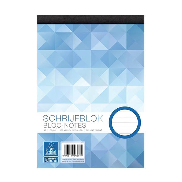 WORK schrijfblok A6 gelinieerd 70 grams 100 vel 100058099 302903 - 1