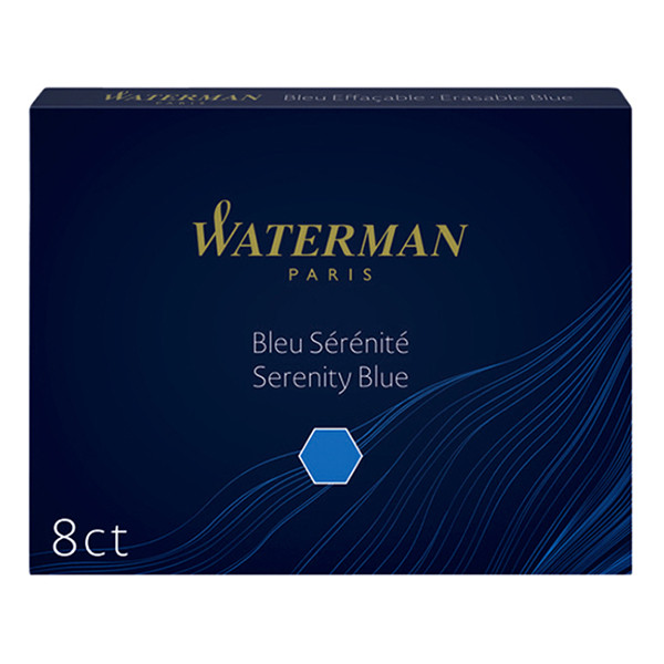 Waterman Allure inktpatronen lang blauw (8 stuks) S0110860 234792 - 1