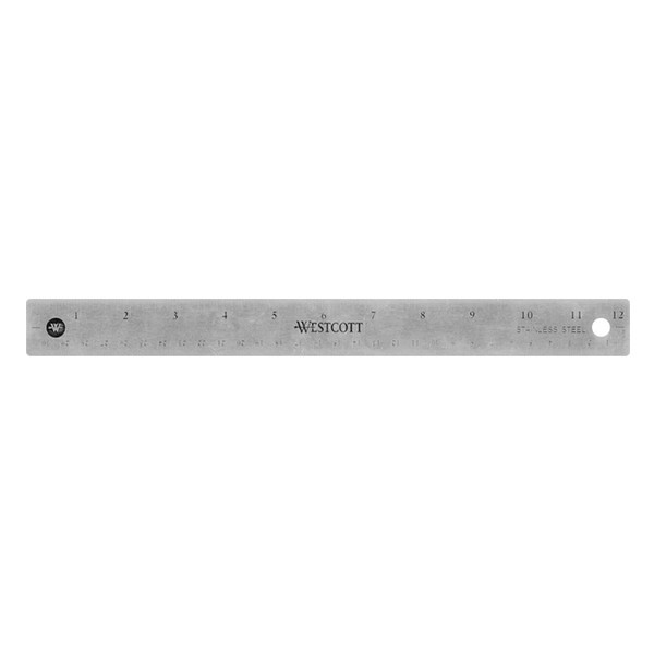 Westcott liniaal roestvrij staal (30 cm) AC-10415 AC-E10415 221032 - 1