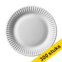 Aanbieding: 3x Conpax Pure wegwerpbord karton wit 15 cm (100 stuks)
