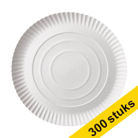 Aanbieding: 3x Conpax Pure wegwerpbord karton wit 26 cm (100 stuks)